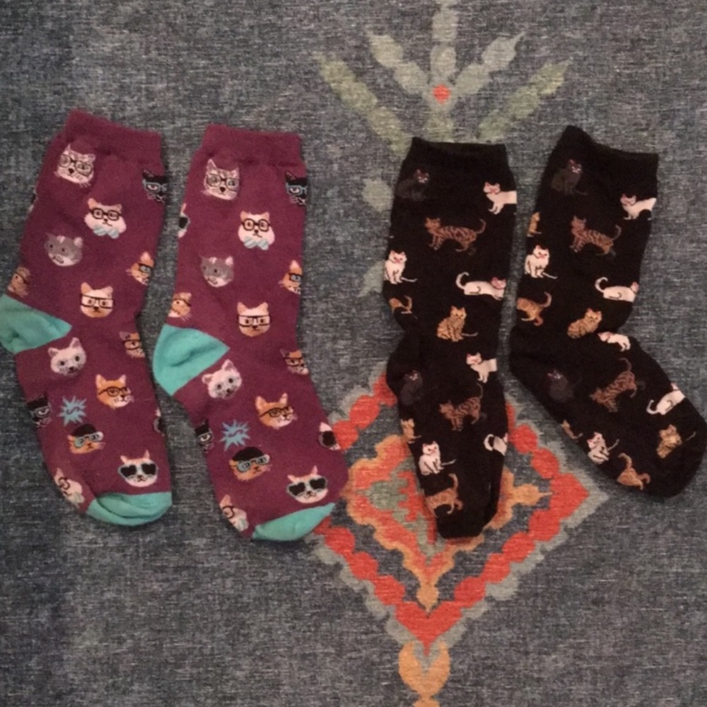 Bundle of cat socks 🐈⬛ 🧦